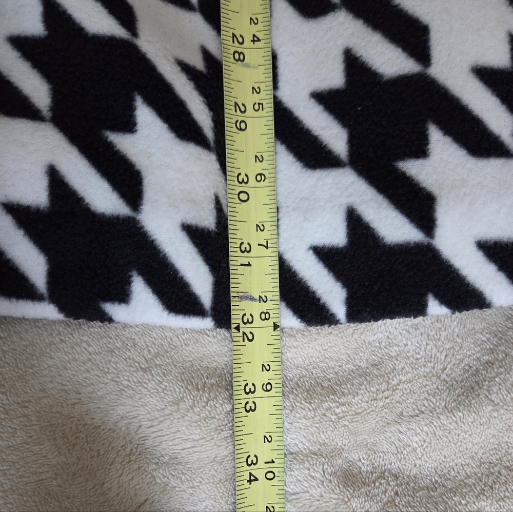 BOB MACKIE Houndstooth Fleece Swing Coat | Sz. Large - Picture 8 of 8
